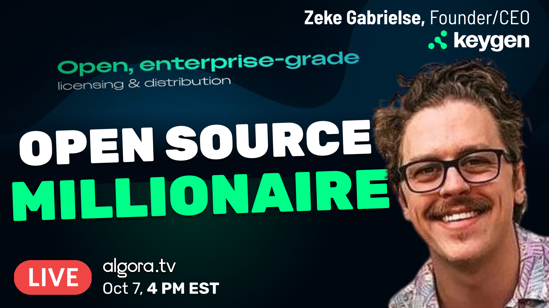 Solo Dev Open Source Millionaire - Zeke Gabrielse CEO of Keygen